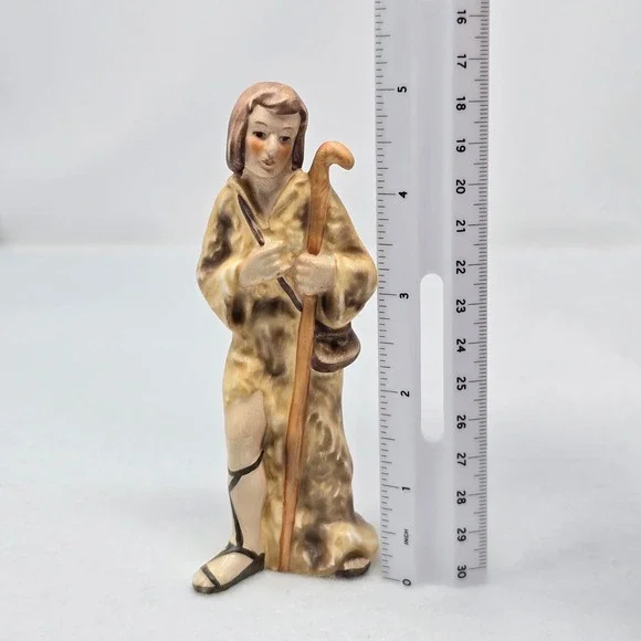 Goebel Sacrart Shepherd HX 281 G Nativity Figurine W Germany Decor Vintage 1958 - Picture 7 of 9